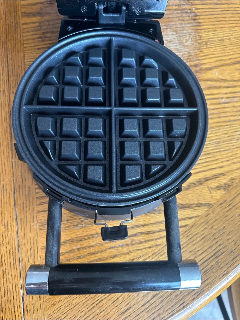 Rotating Waffle Maker - Black & Stainless Steel
